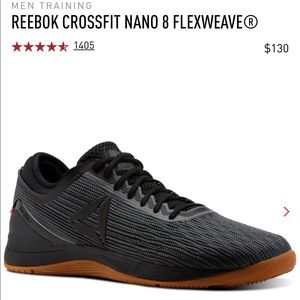 Reebok Crossfit Nano 8 Flexweave size 10